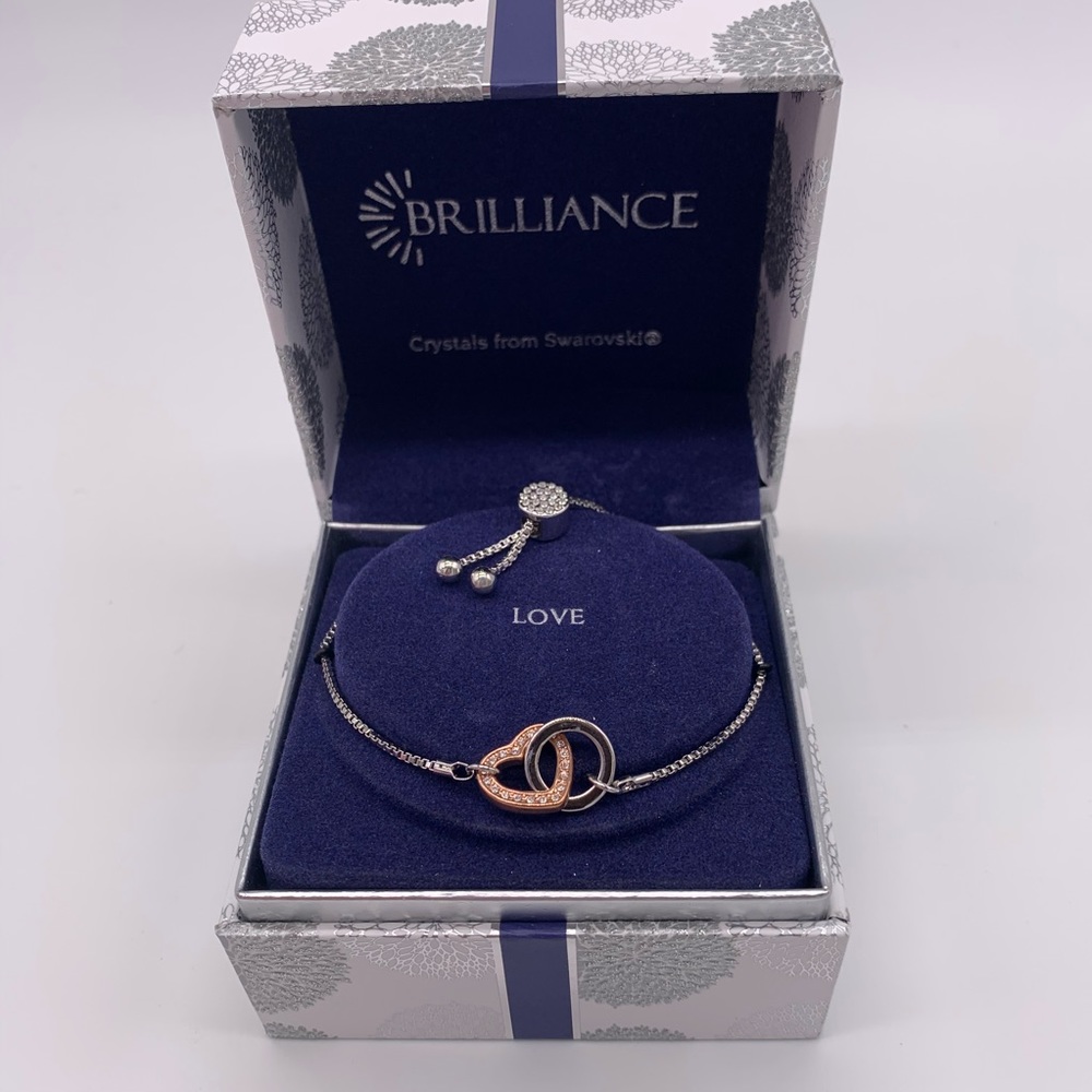 Love bracelet w/ Swarovski crystals
